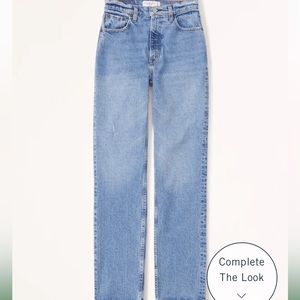 Abercrombie & Fitch Ultra High Rise 90s Straight Jean